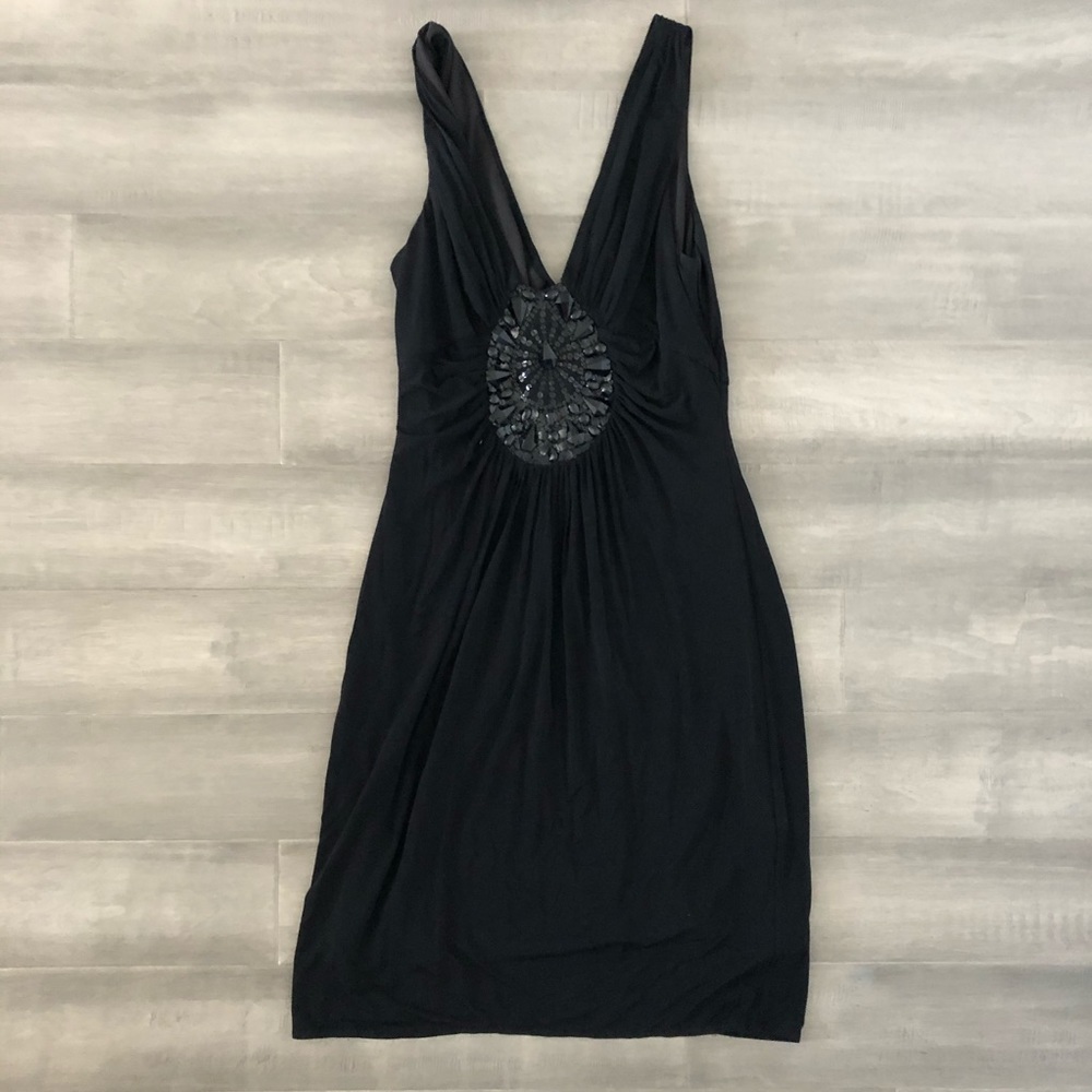 Bcbg MaxAzria sleevesless midi black dress size M